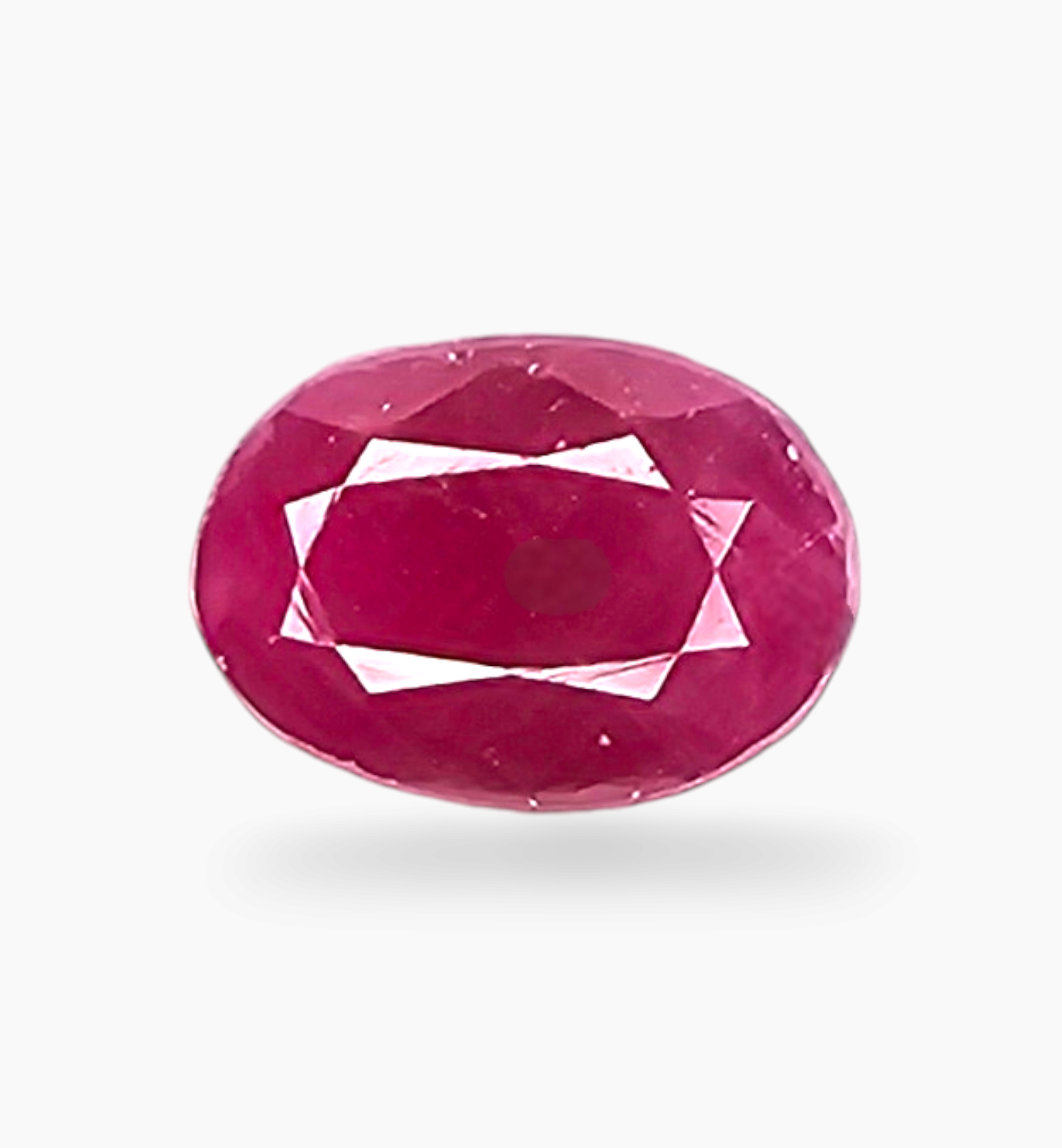 Natural Ruby Stone 2.60 Carats Oval Shape Burma Origin Size 10.3x7.2mm